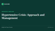 Hypertensive Crisis: Approach and Management — Doctorable clinical overview